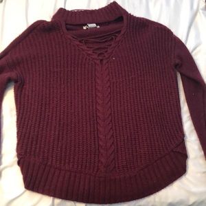 Maroon sweater